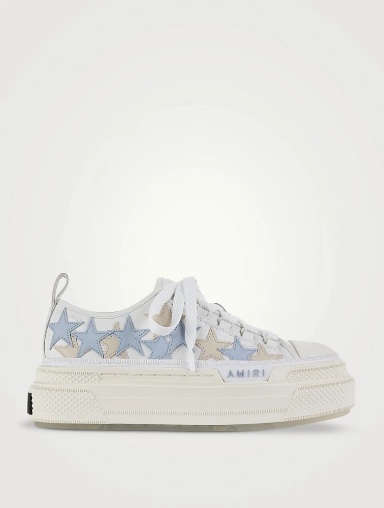Stars Leather Platform Sneakers