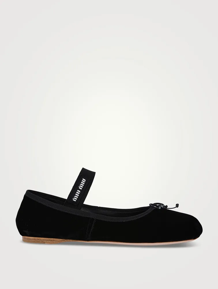 Velvet Ballerina Flats
