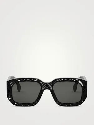 Fendi Shadow Rectangular Sunglasses