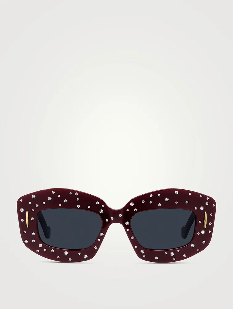 Starry Night Embellished Rectangular Sunglasses