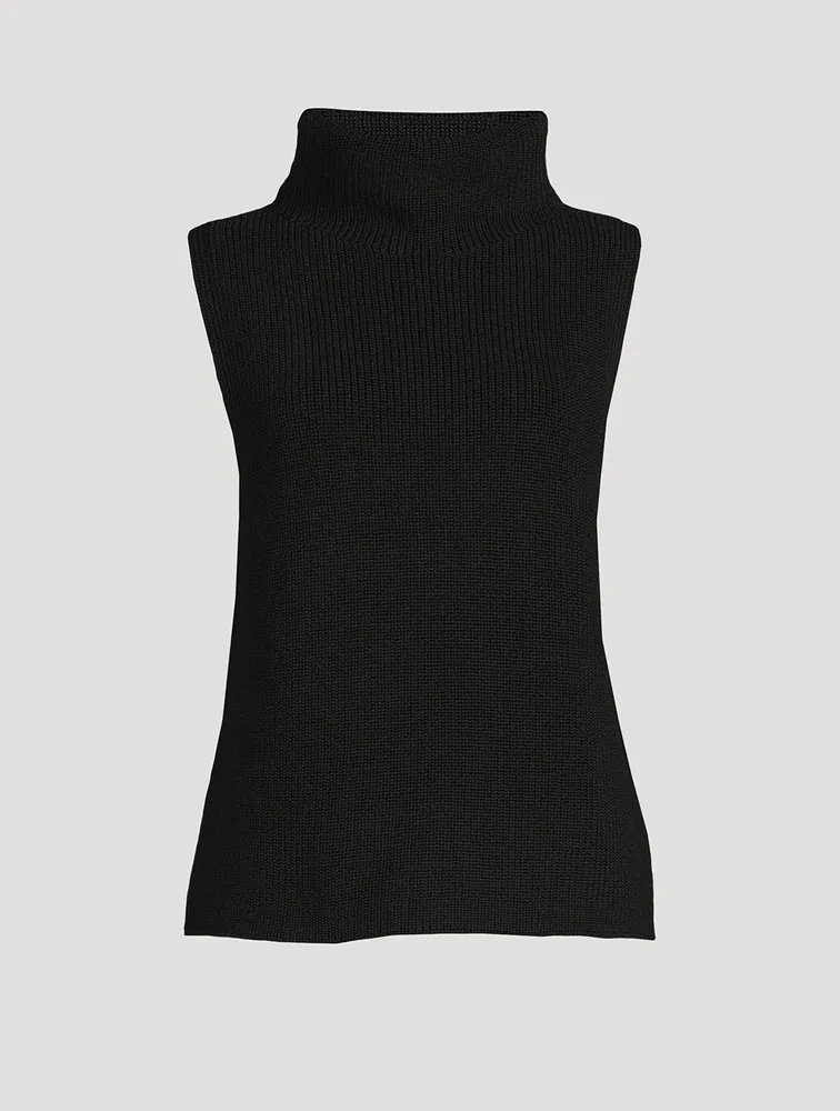 Sleeveless Wool Sweater