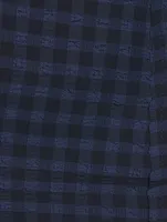 Checkered Seersucker Crop Pants