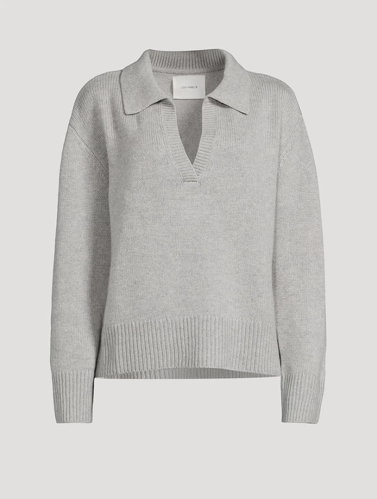 Kiki Cashmere Polo Sweater