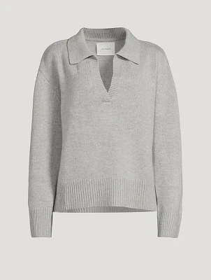 Kiki Cashmere Polo Sweater