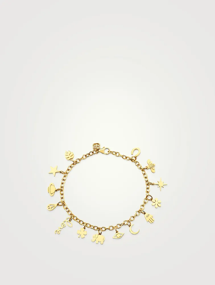 Gold Charm Bracelet