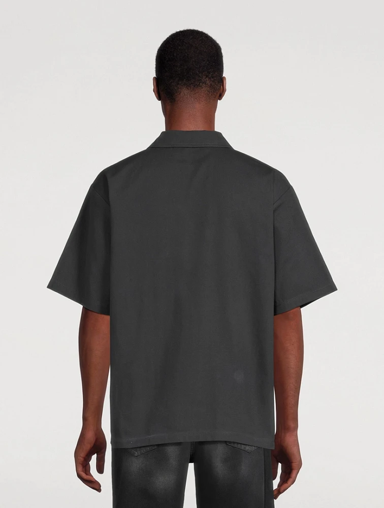 Half-Zip Short-Sleeve Shirt