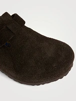 Boston Suede Clogs With Soft Footbed
