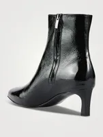 Amely Crinkle Leather Booties