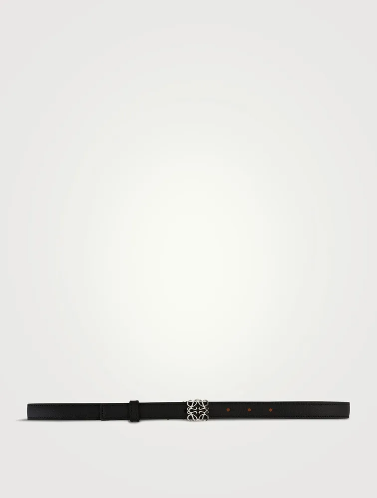 Leather Belt With Logo