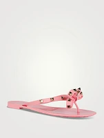Rockstud Jelly Thong Sandals