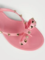 Rockstud Jelly Thong Sandals