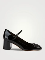 VLOGO Patent Leather Mary Jane Pumps
