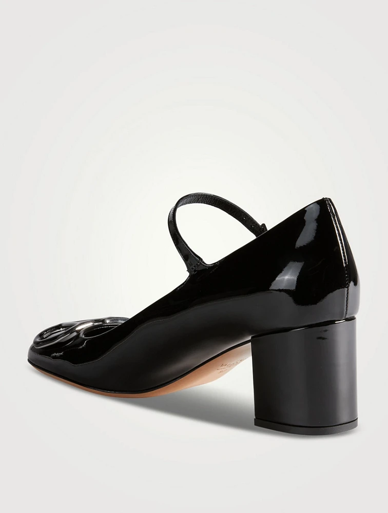 VLOGO Patent Leather Mary Jane Pumps