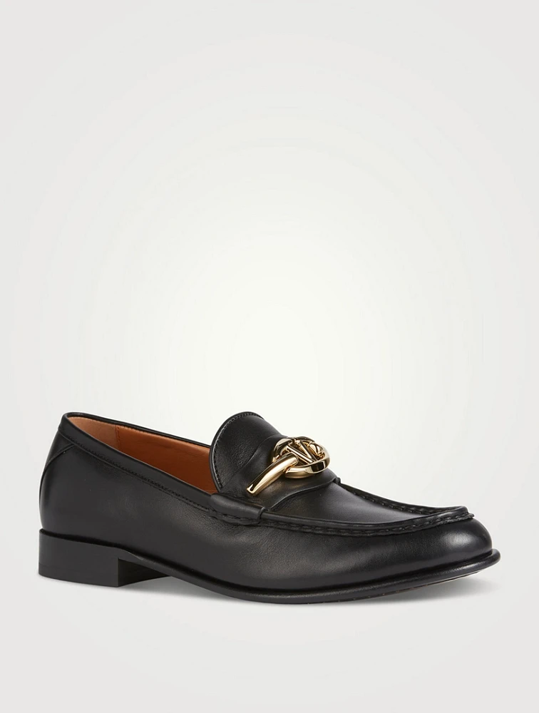 VLOGO Leather Loafers