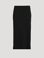 Pull-On Midi Skirt