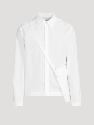 Dress Shirt With Crossbody Bag