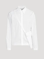 Dress Shirt With Crossbody Bag