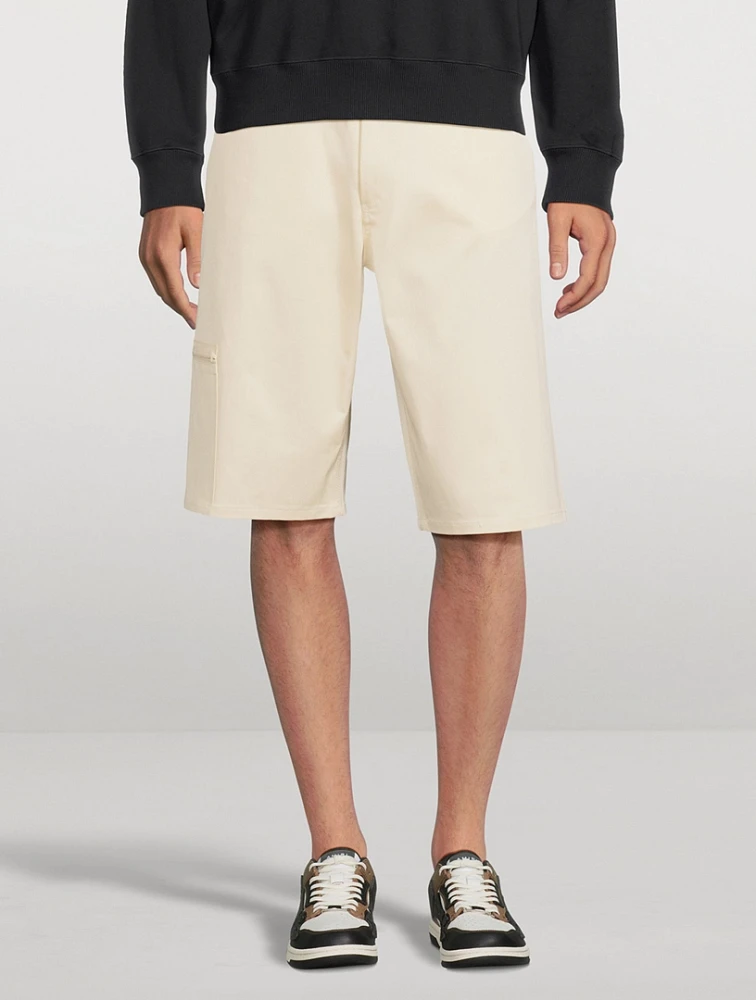 Stretch Cotton Cargo Shorts