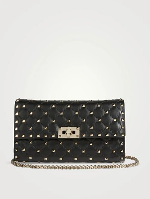 Rockstud Spike Leather Clutch