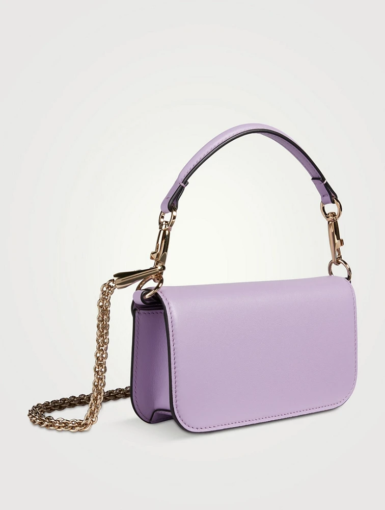 Small Locò Crystal-Embellished Leather Shoulder Bag