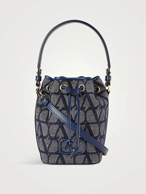 Mini VLOGO Toile Iconographe Bucket Bag