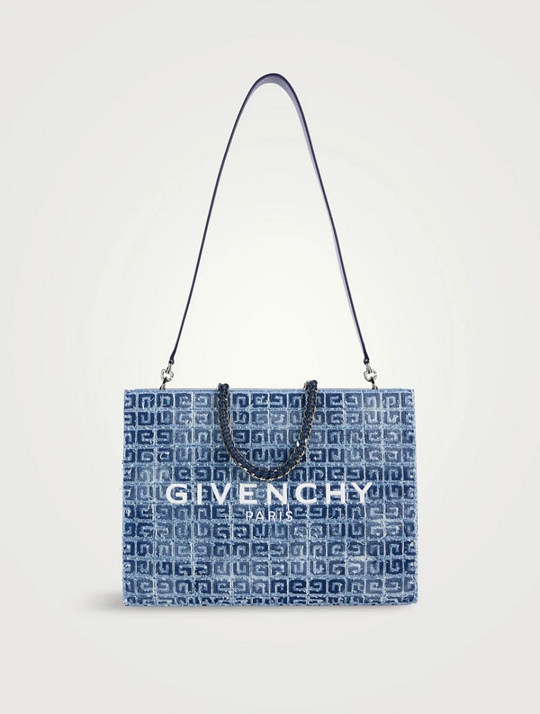 Medium G Tote Denim Bag