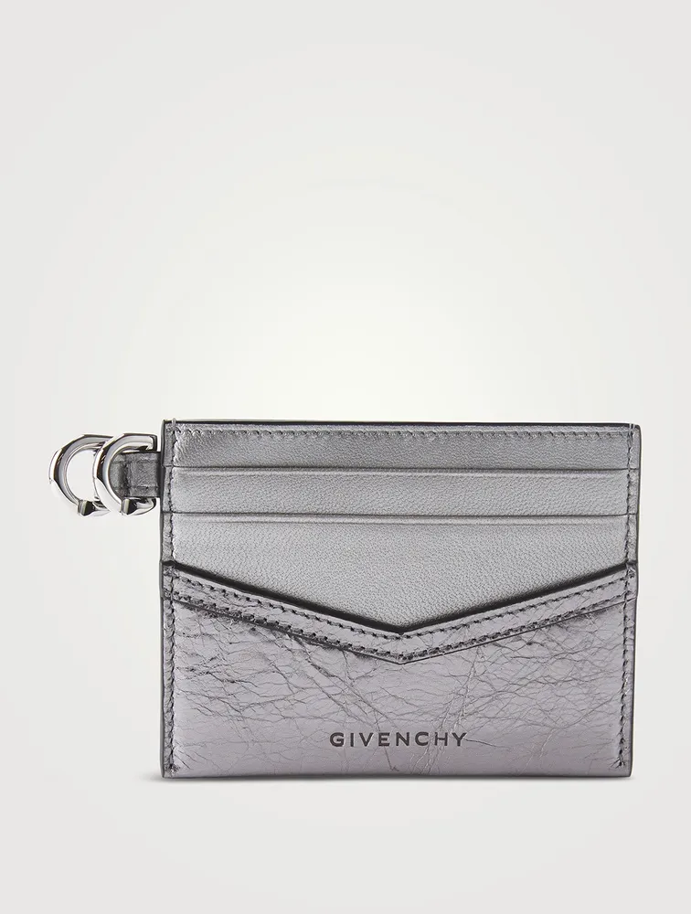 Voyou Metallic Leather Card Holder