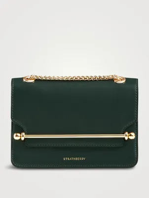 East West Mini Leather Crossbody Bag