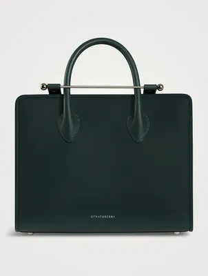 Midi Leather Tote Bag