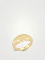 14K Gold Jumbo Dome Ring