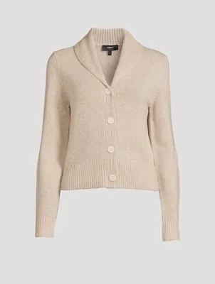 Shawl-Collar Cashmere Cardigan