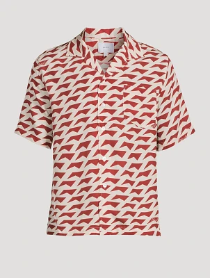 Dolce Vita Silk Short-Sleeve Shirt