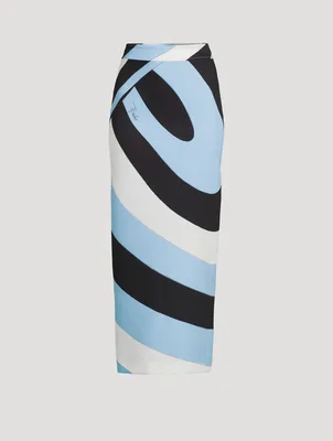 Long Skirt Iride Print