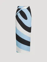 Long Skirt Iride Print