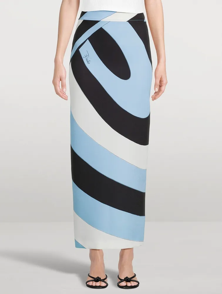 Long Skirt Iride Print