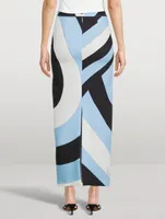 Long Skirt Iride Print
