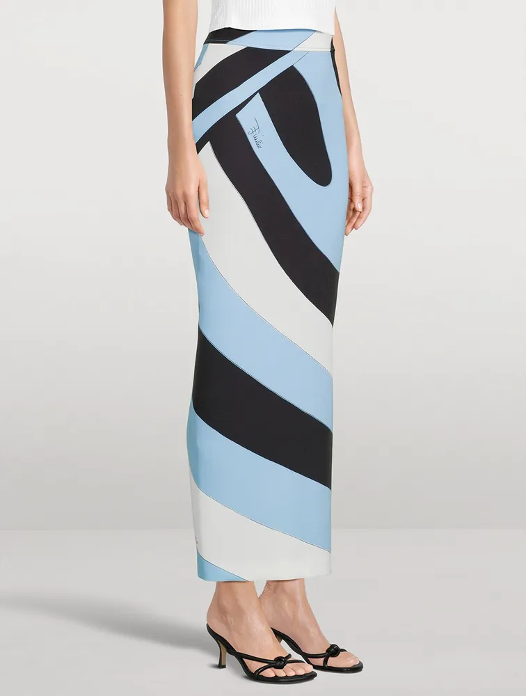 Long Skirt Iride Print