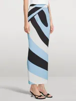 Long Skirt Iride Print