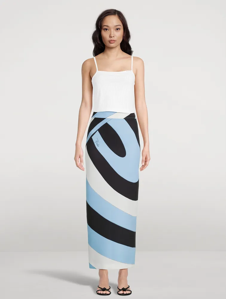 Long Skirt Iride Print