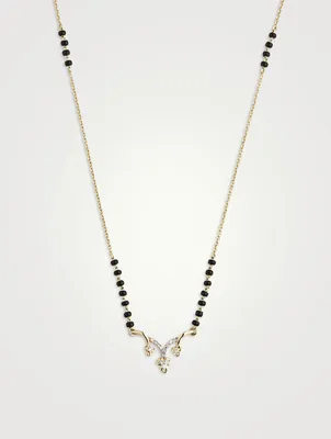 Pariza Gold Mangalsutra Necklace With Gems