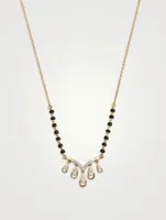 Panya Gold Mangalsutra Necklace With Gems