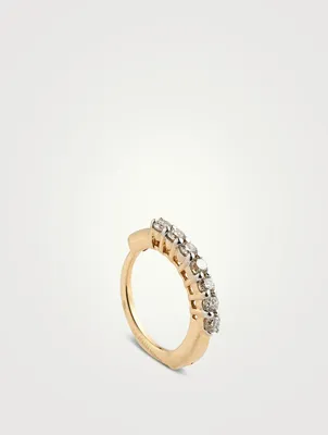 Fulki Gold Nose Ring With Gems