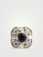 Malvika Gold Bloom Nose Pin With Gems