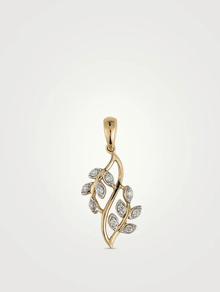 Gold Shimmer Charm With Gems