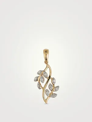 Gold Shimmer Charm With Gems