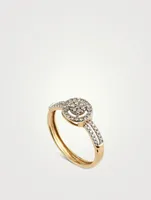 Gold Halo Band With Gems