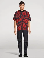 Short-Sleeve Shirt Floral Print