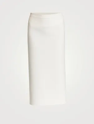 Wool And Cashmere Midi Skirt