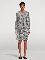 4G Jacquard Cardigan