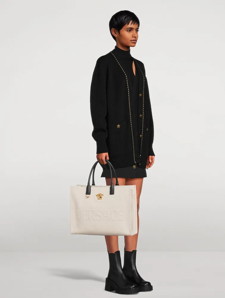 Large La Medusa Canvas Tote Bag
